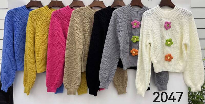 Swetry damskie Roz Standard, Mix Kolor .Paczka 10 szt